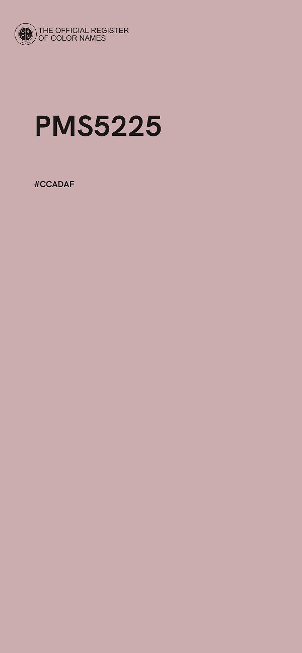 #CCADAF - PMS5225 color image