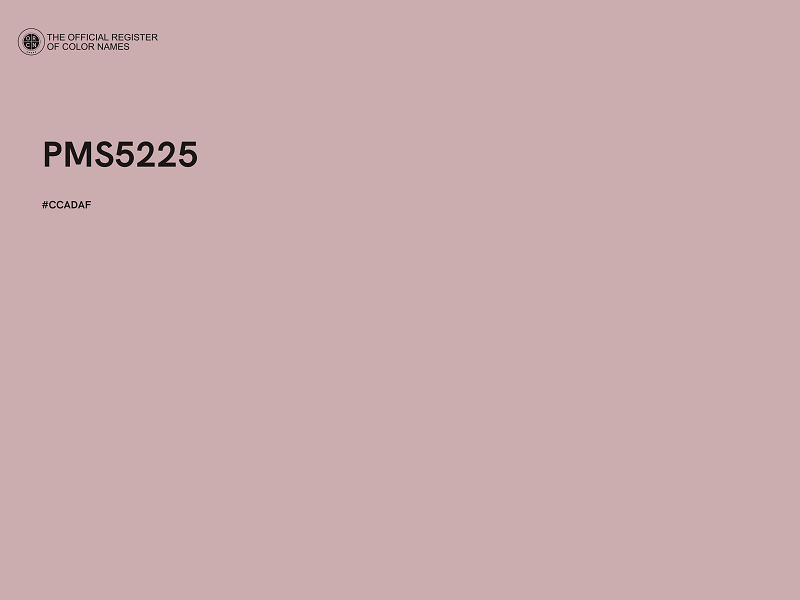 #CCADAF - PMS5225 color image