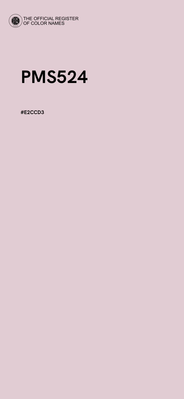 #E2CCD3 - PMS524 color image