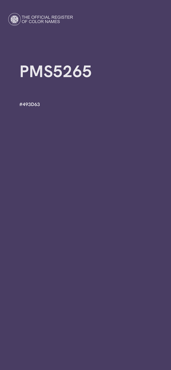 #493D63 - PMS5265 color image