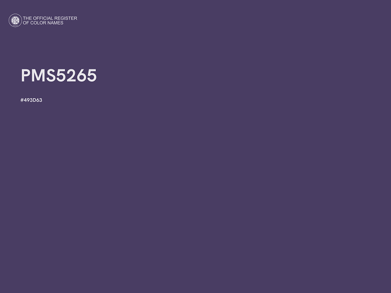 #493D63 - PMS5265 color image