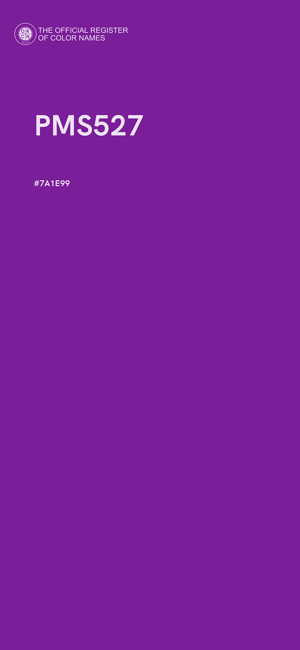 #7A1E99 - PMS527 color image