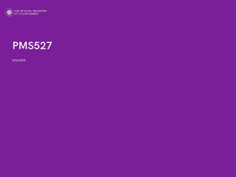 #7A1E99 - PMS527 color image