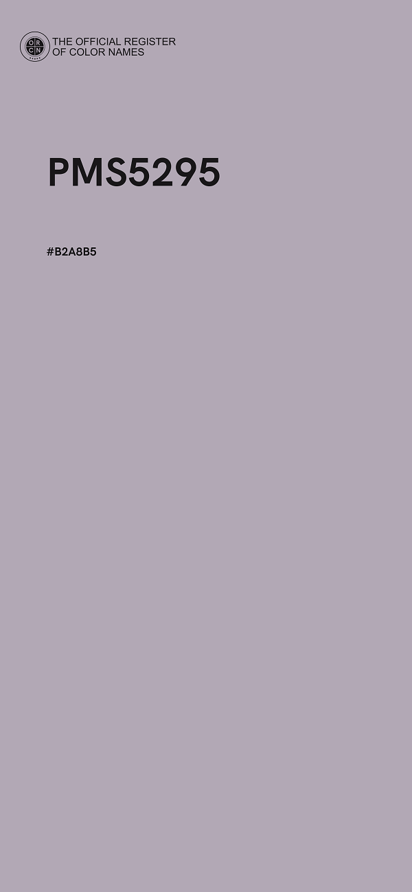 #B2A8B5 - PMS5295 color image