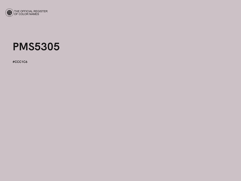 #CCC1C6 - PMS5305 color image