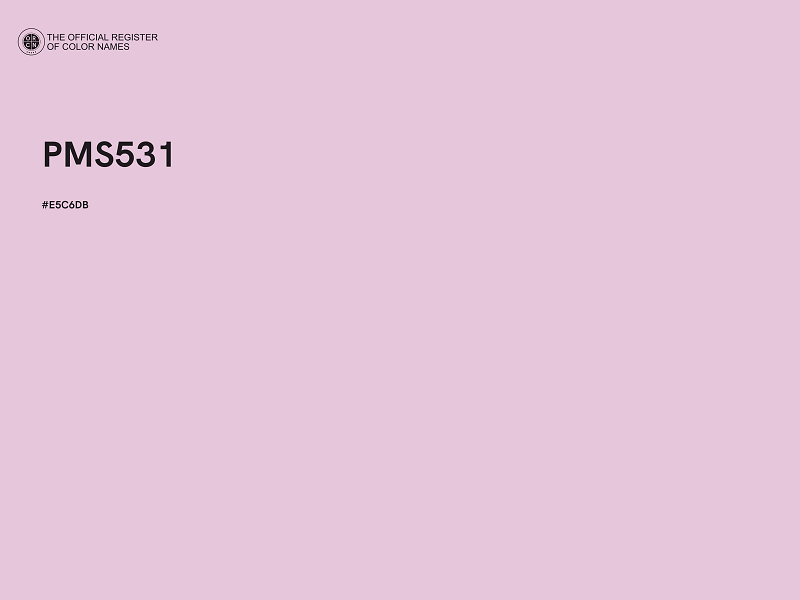#E5C6DB - PMS531 color image