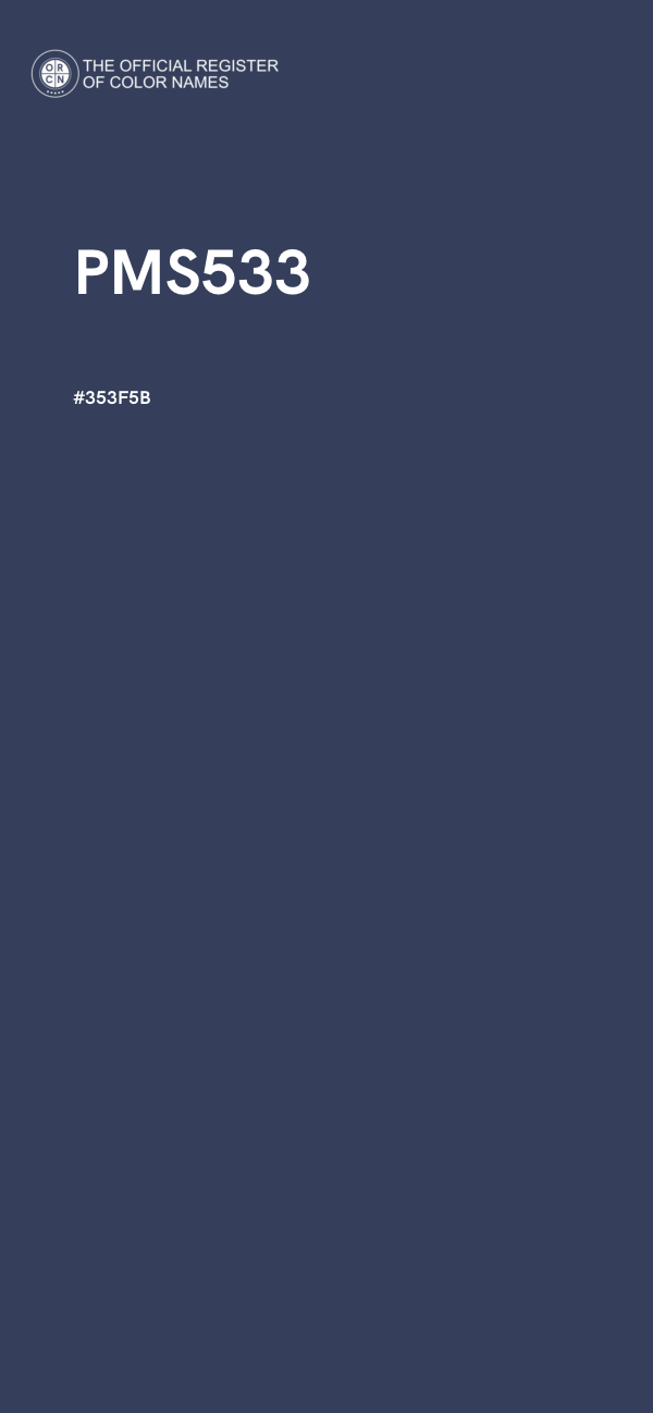 #353F5B - PMS533 color image