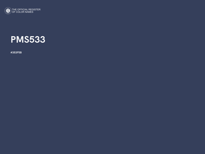 #353F5B - PMS533 color image