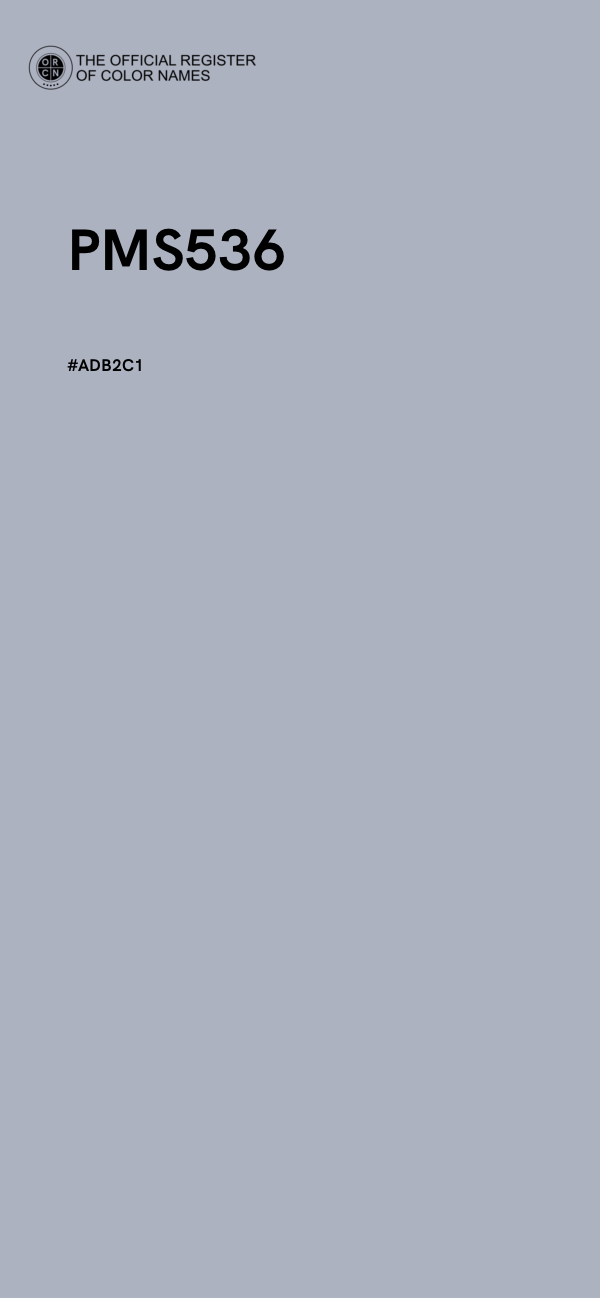 #ADB2C1 - PMS536 color image