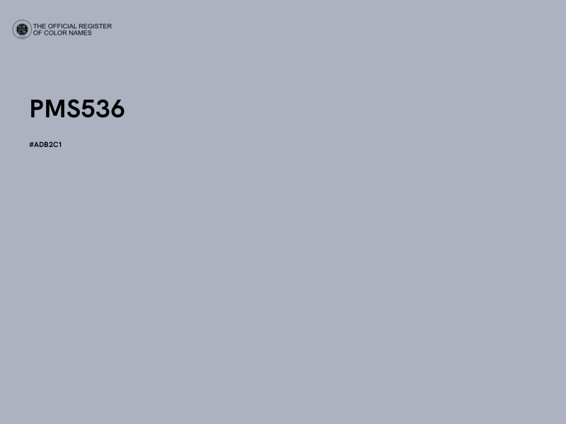 #ADB2C1 - PMS536 color image