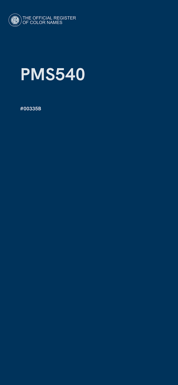 #00335B - PMS540 color image