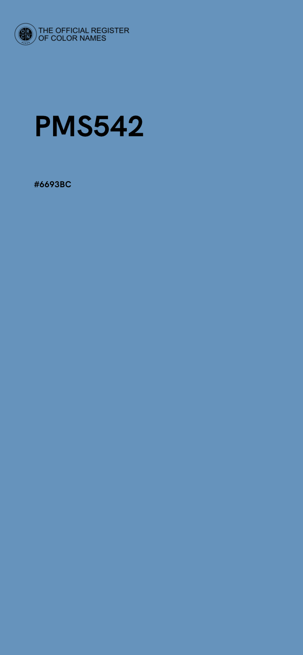 #6693BC - PMS542 color image