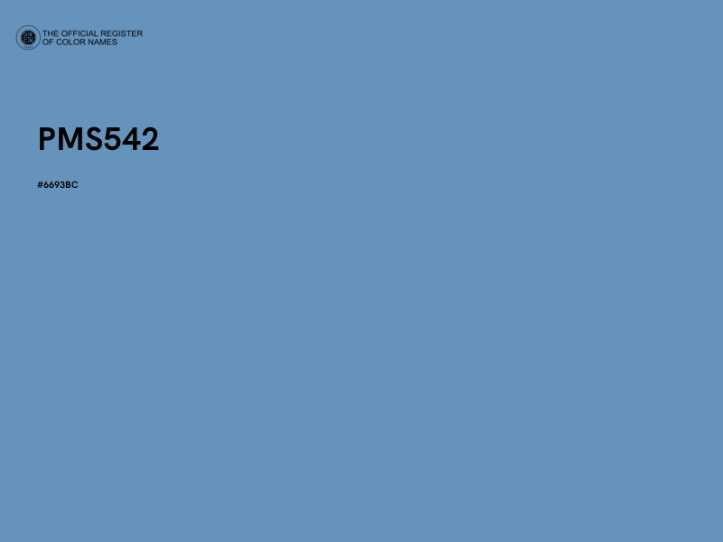 #6693BC - PMS542 color image