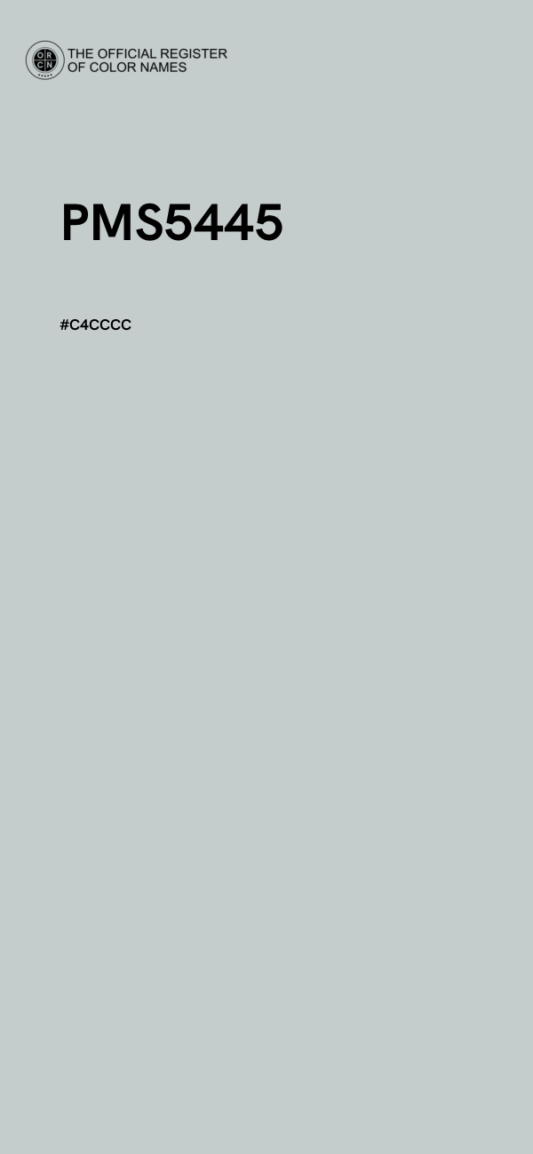 #C4CCCC - PMS5445 color image