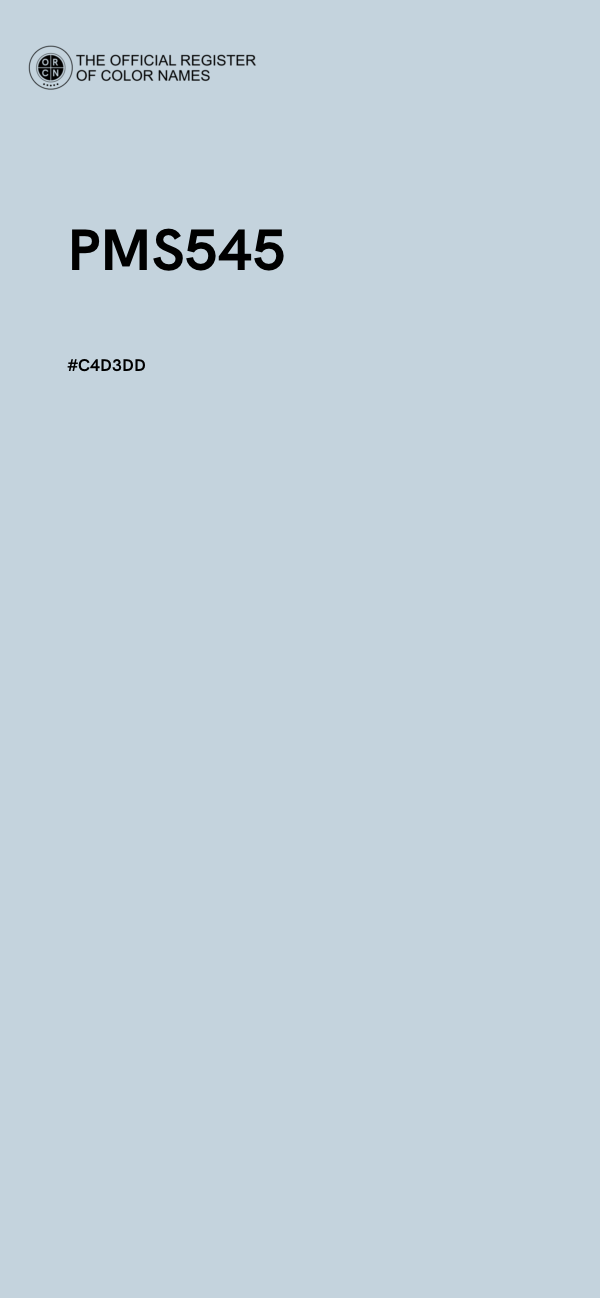 #C4D3DD - PMS545 color image