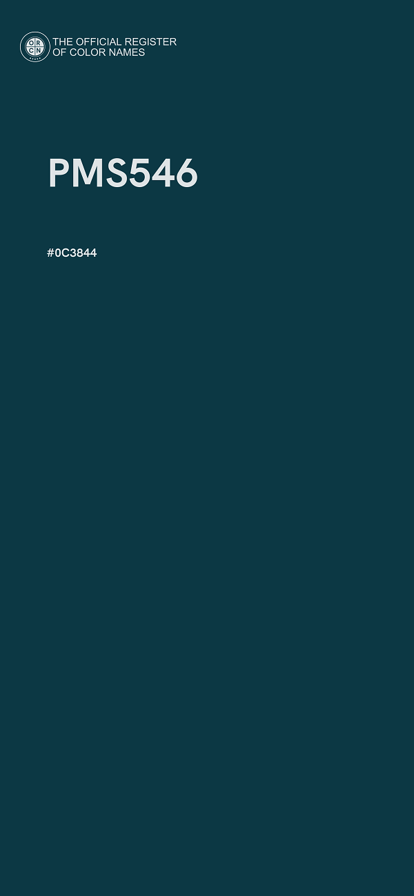 #0C3844 - PMS546 color image