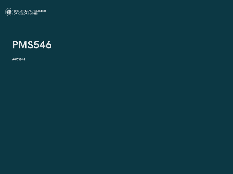 #0C3844 - PMS546 color image