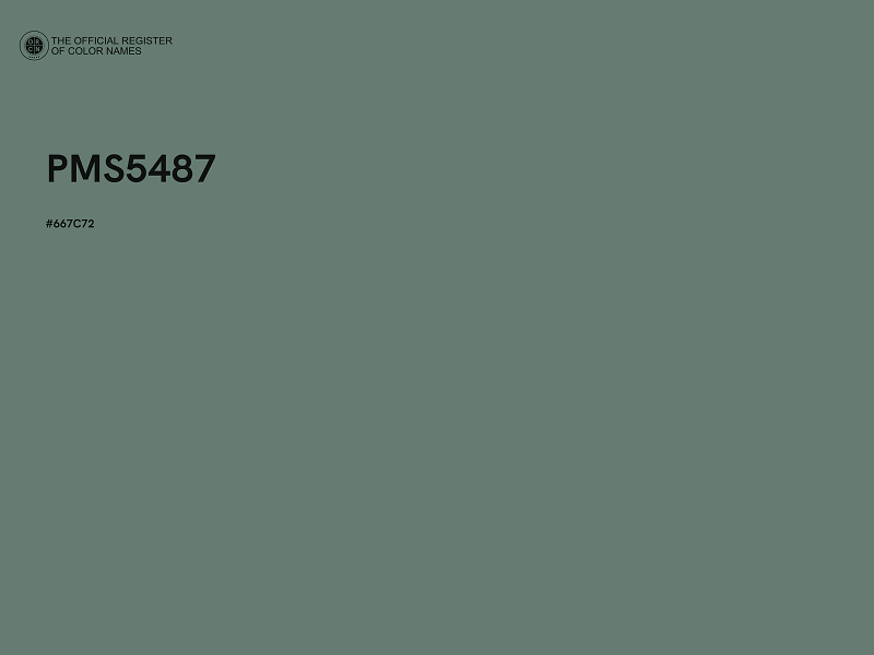 #667C72 - PMS5487 color image