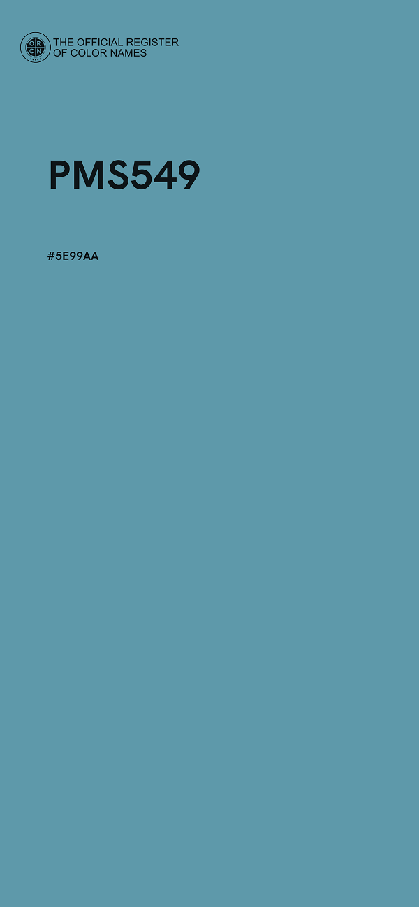 #5E99AA - PMS549 color image