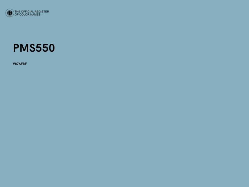 #87AFBF - PMS550 color image