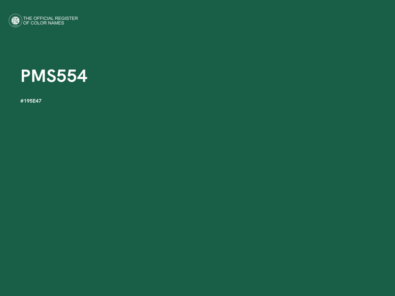 #195E47 - PMS554 color image