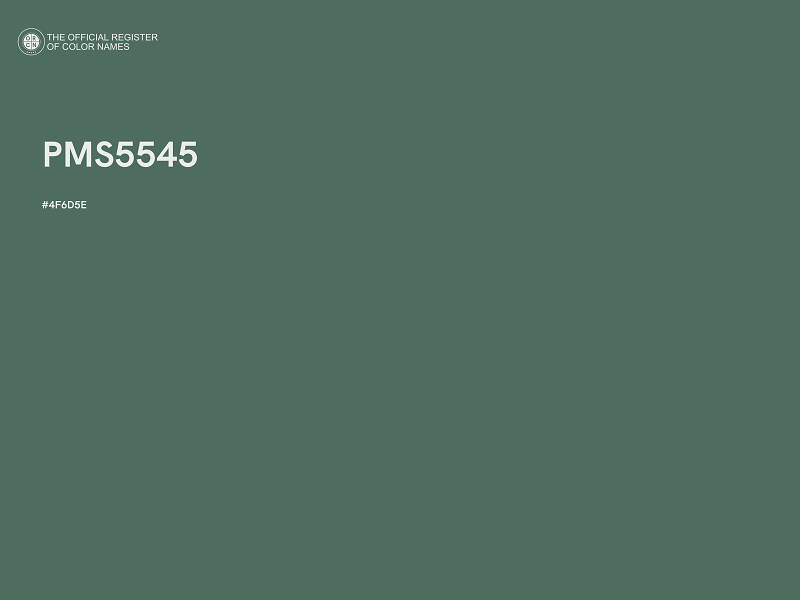 #4F6D5E - PMS5545 color image
