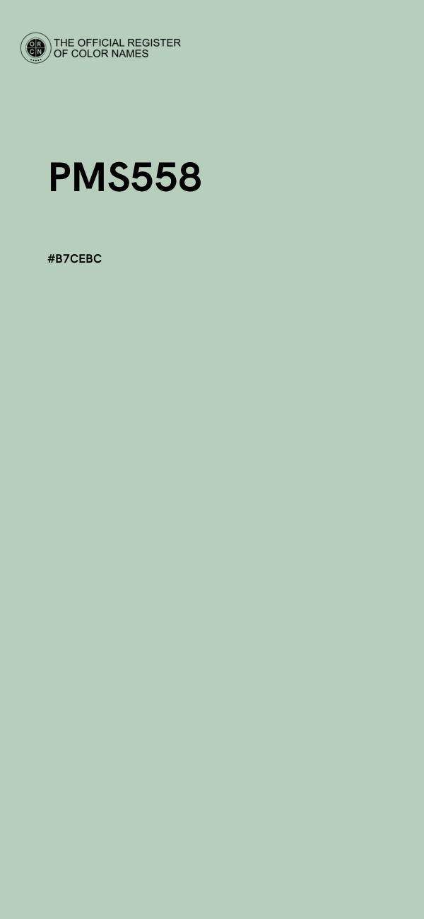 #B7CEBC - PMS558 color image