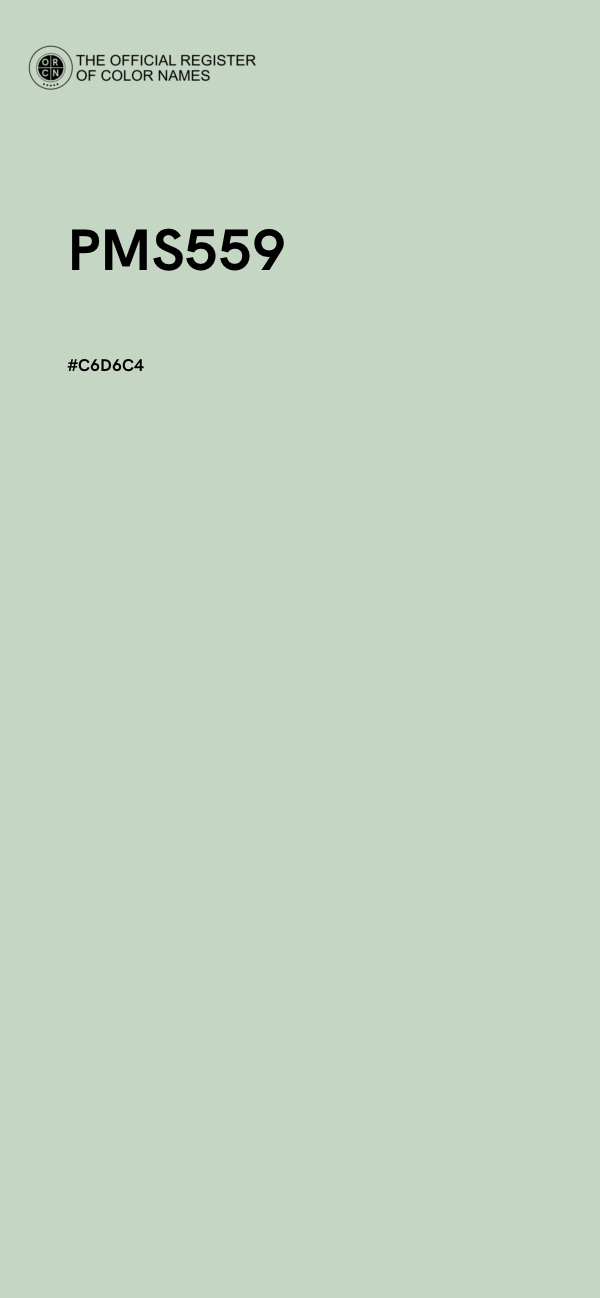 #C6D6C4 - PMS559 color image