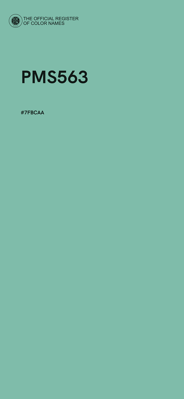#7FBCAA - PMS563 color image