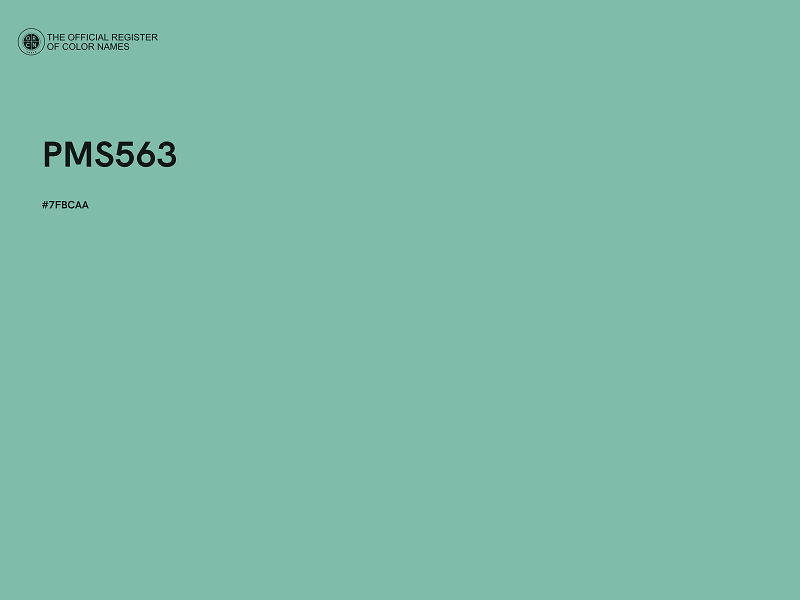 #7FBCAA - PMS563 color image