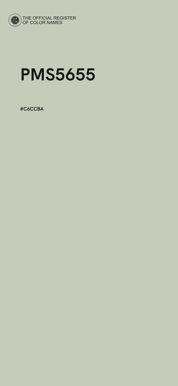 #C6CCBA - PMS5655 color image