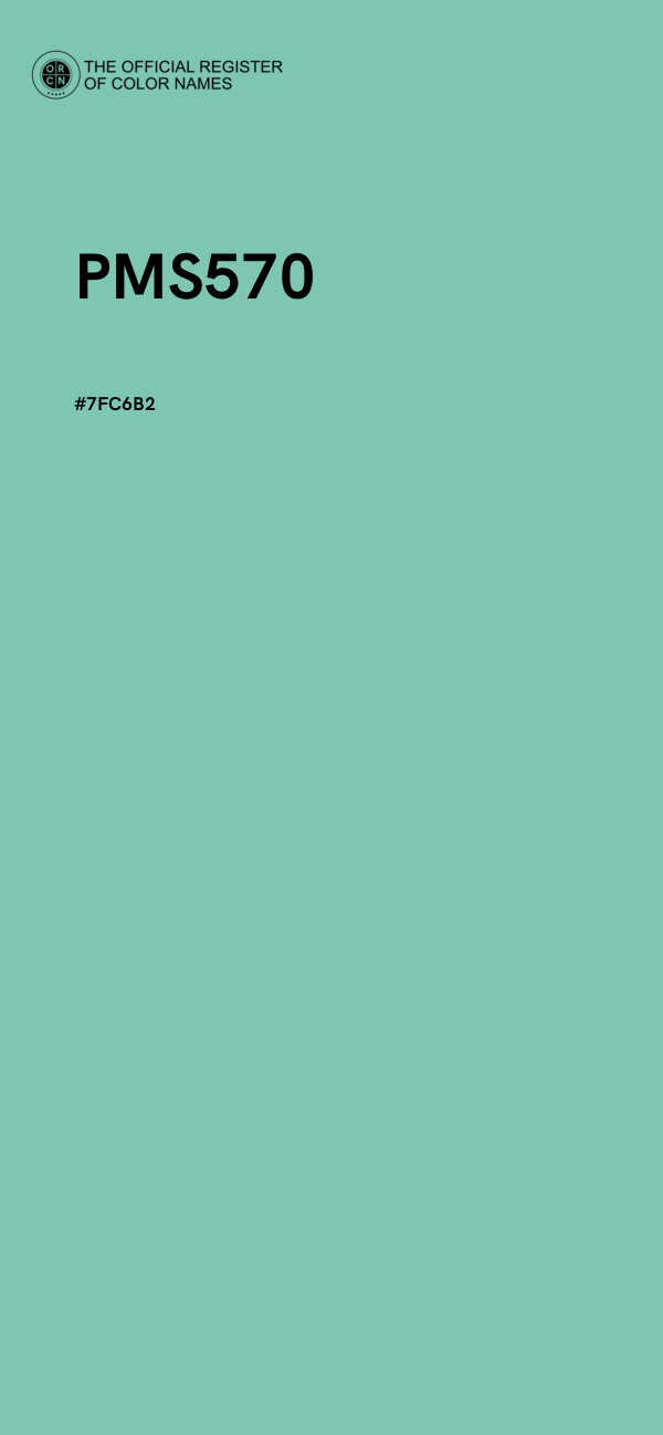 #7FC6B2 - PMS570 color image