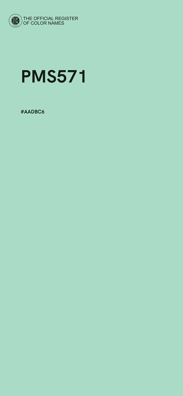 #AADBC6 - PMS571 color image