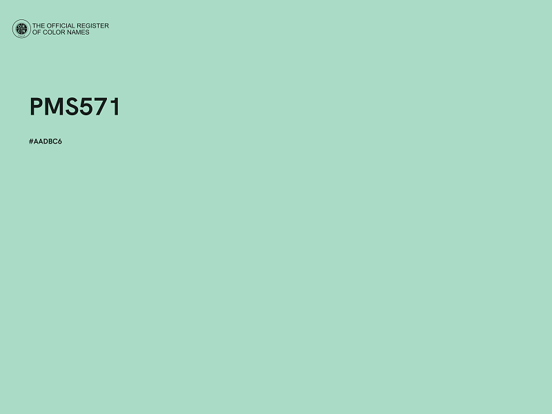 #AADBC6 - PMS571 color image