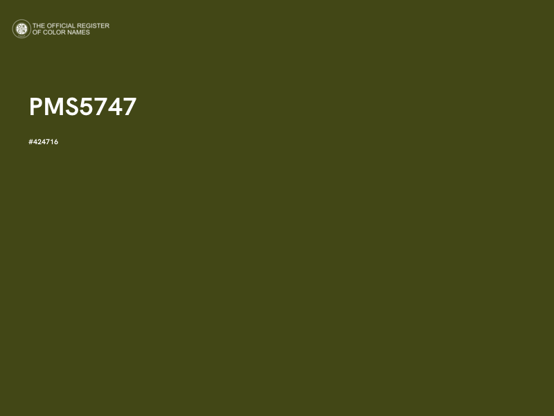 #424716 - PMS5747 color image