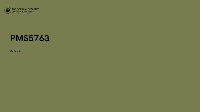 #777C4F - PMS5763 color image