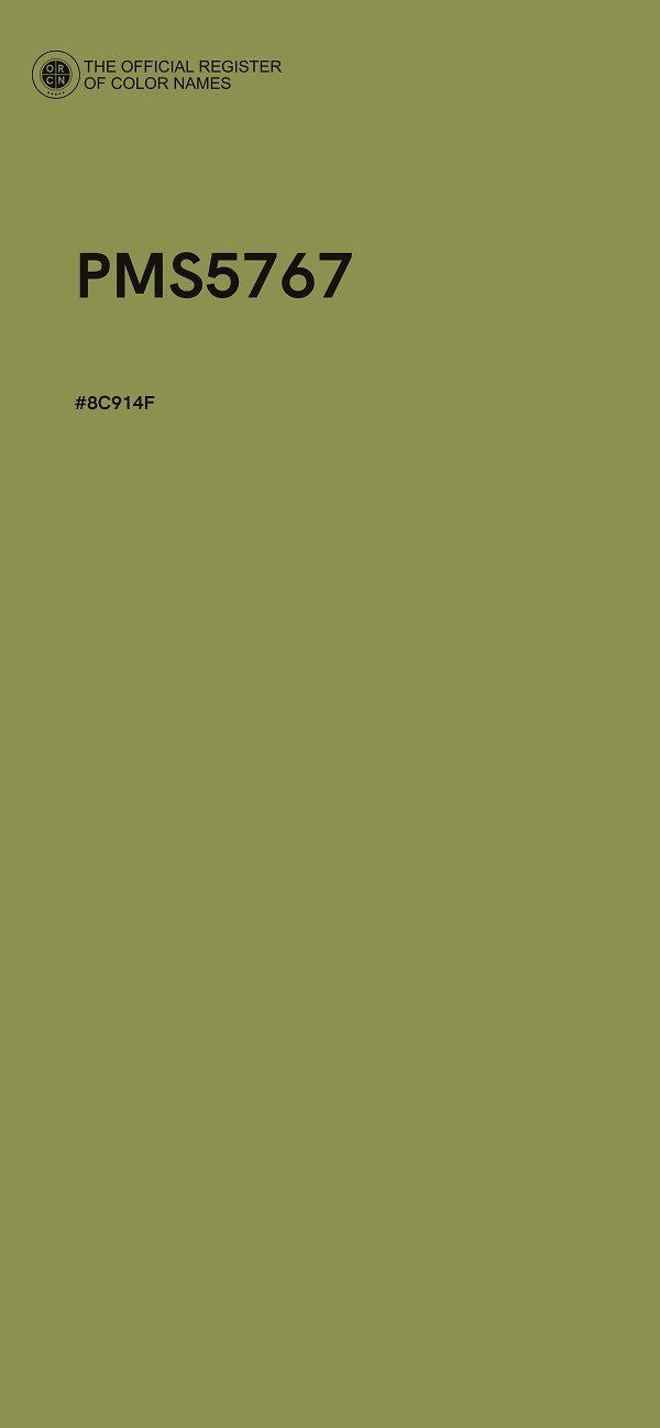 #8C914F - PMS5767 color image