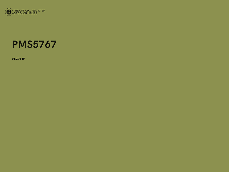 #8C914F - PMS5767 color image