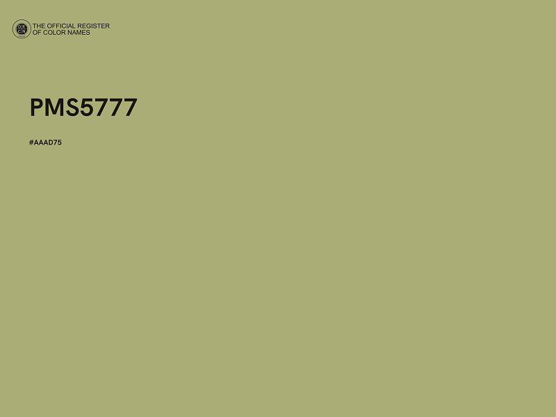 #AAAD75 - PMS5777 color image