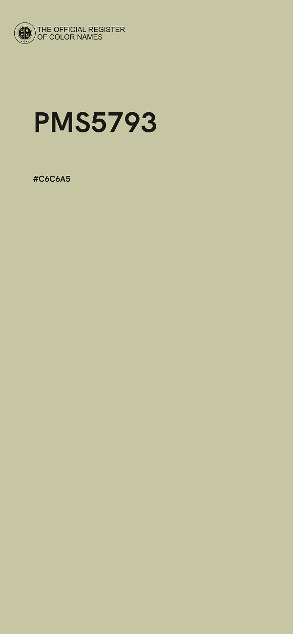 #C6C6A5 - PMS5793 color image
