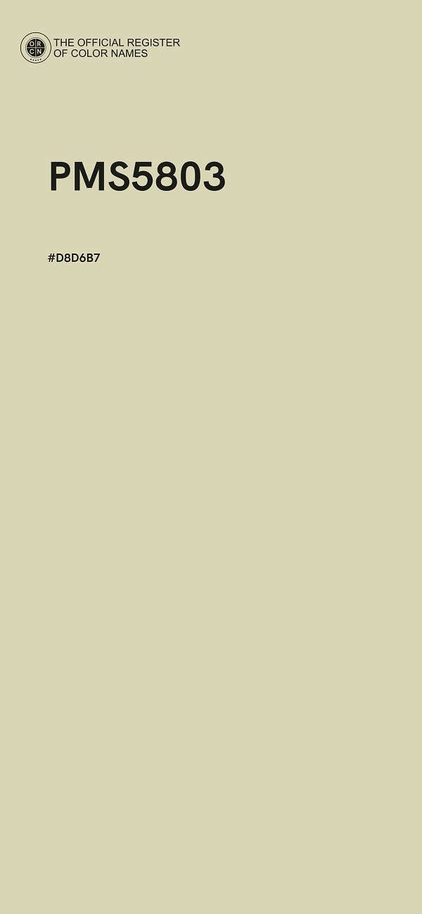 #D8D6B7 - PMS5803 color image