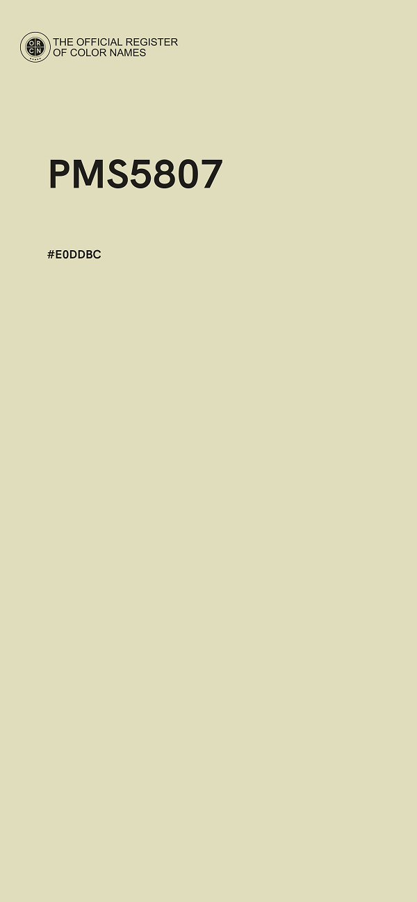 #E0DDBC - PMS5807 color image