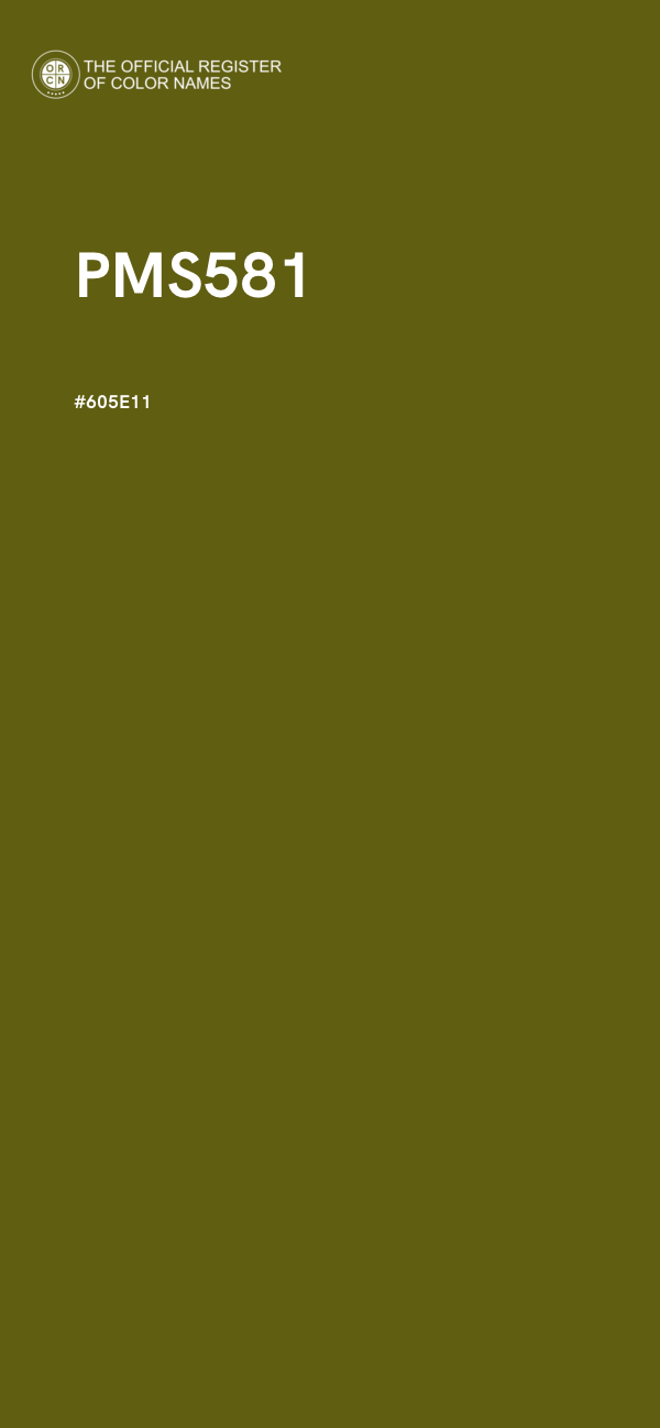 #605E11 - PMS581 color image