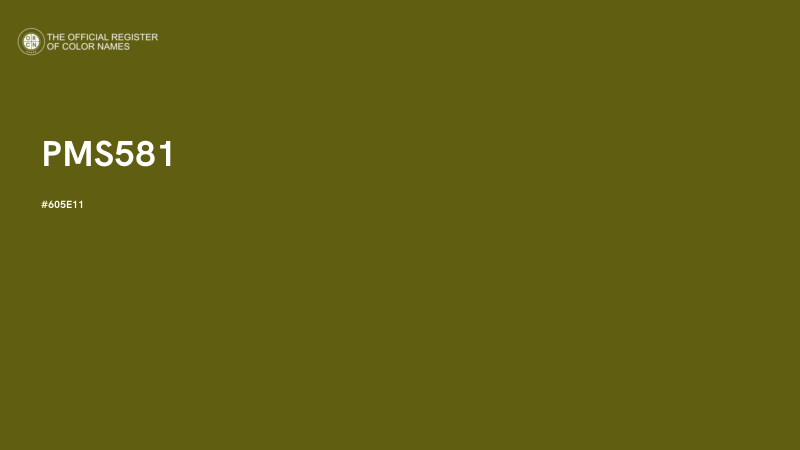 #605E11 - PMS581 color image