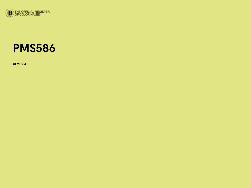 #E2E584 - PMS586 color image