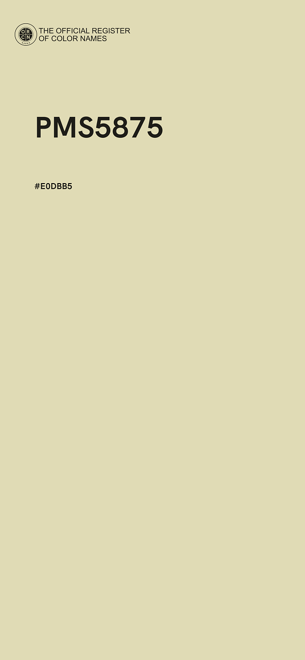#E0DBB5 - PMS5875 color image