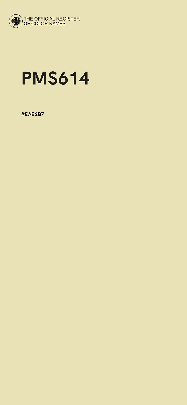 #EAE2B7 - PMS614 color image