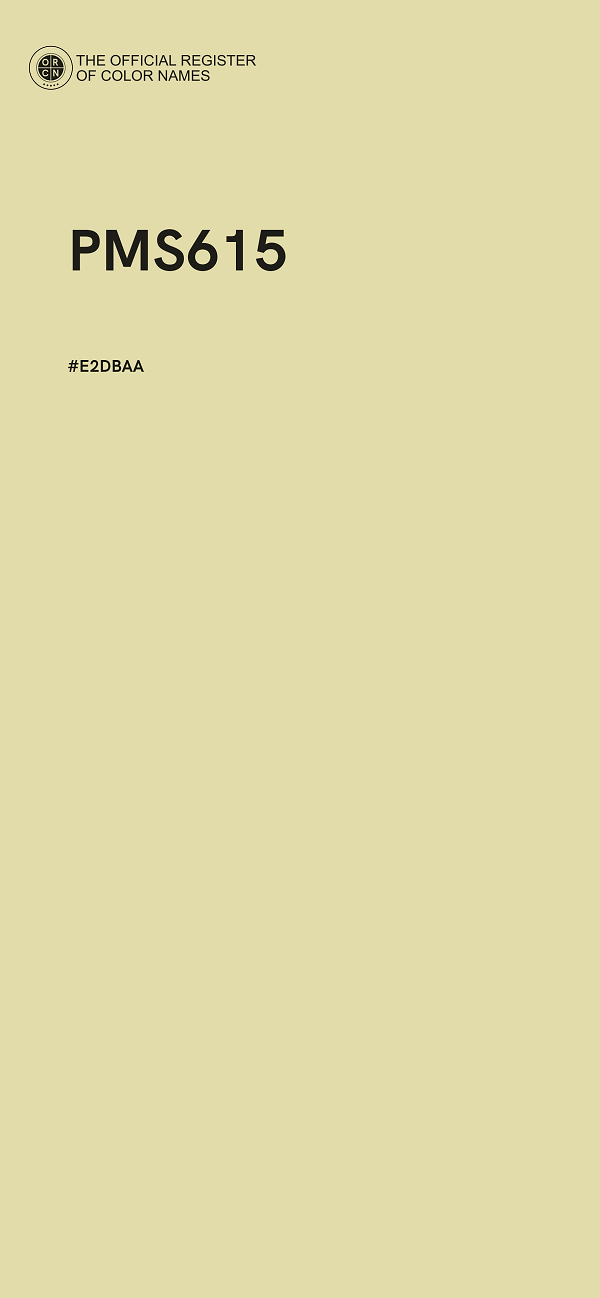 #E2DBAA - PMS615 color image