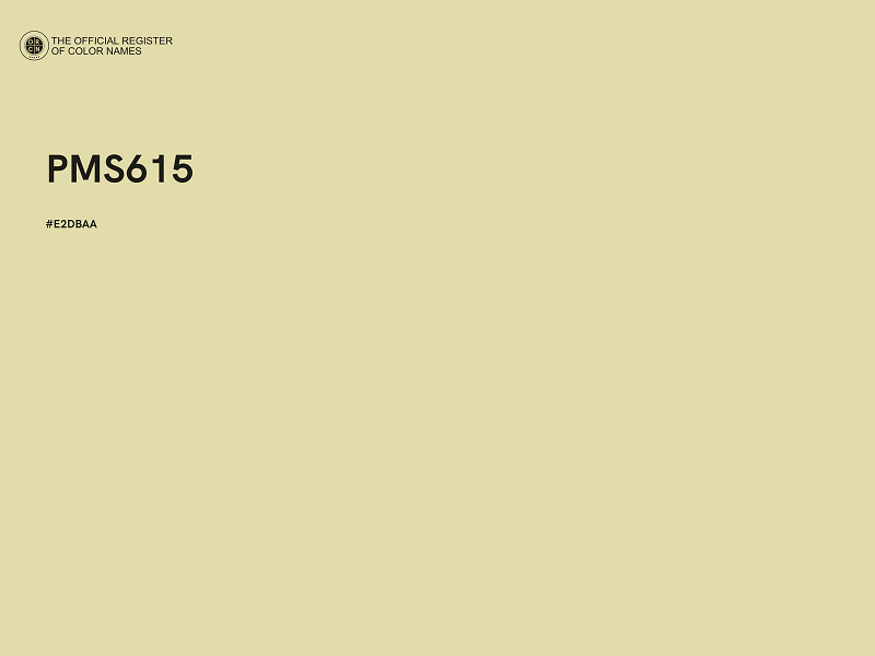 #E2DBAA - PMS615 color image