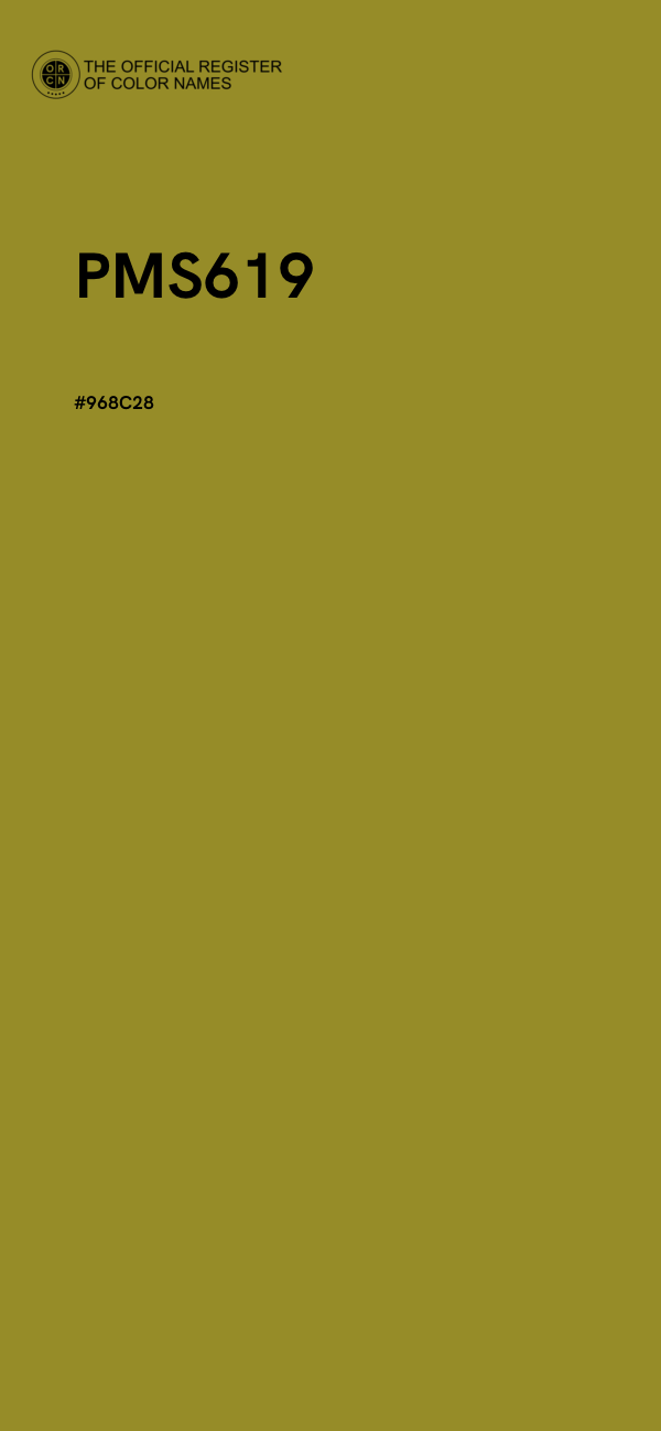 #968C28 - PMS619 color image